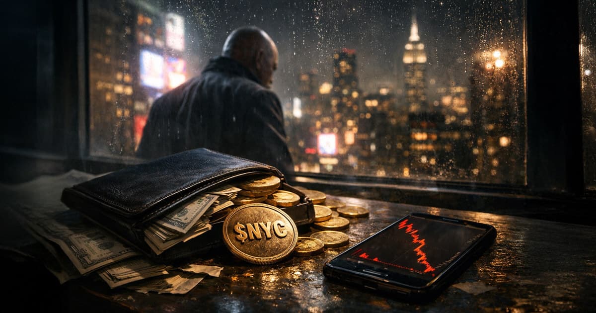 Ex-Bürgermeister Adams' NYC-Token stürzt um 81% ab – 500 Mio. Dollar vernichtet